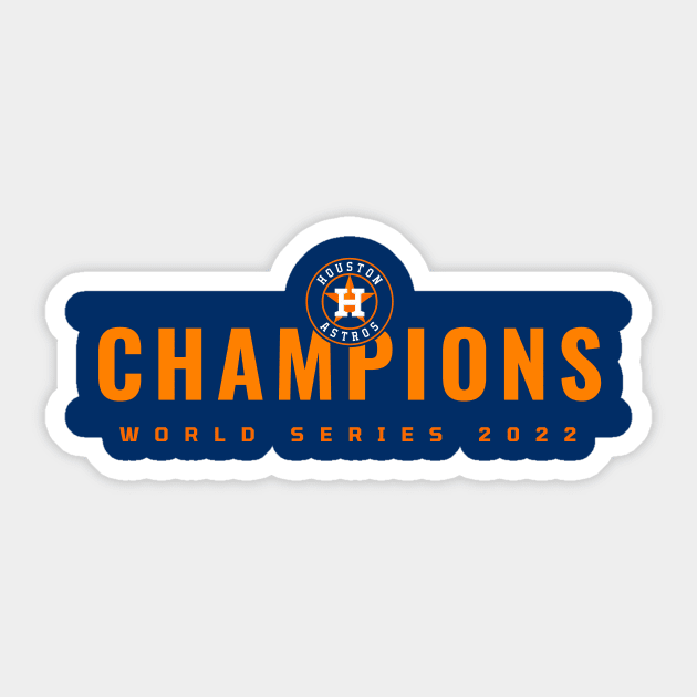 Houston Astroooos 10 champs Sticker by Very Simple Graph